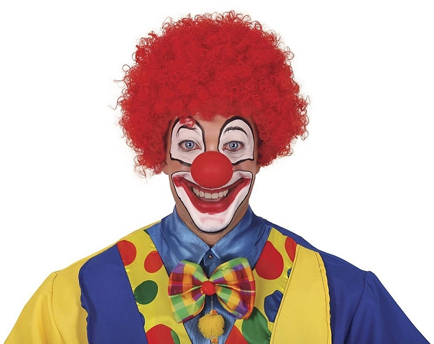 PARUKA ČERVENÁ KLAUN - šašek - AFRO