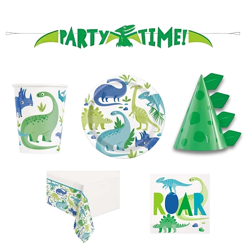 Dětská narozeninová sada Dinosaurus  - 16 osob