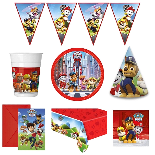 Dětská narozeninová sada Tlapková Patrola - Paw Patrol - 10 osob