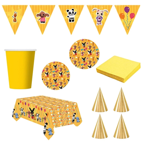 Dětská narozeninová sada Králíček Bing - 10 osob