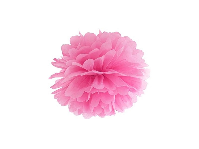 PAPÍROVÝ POMPOM 25cm - RŮŽOVÁ