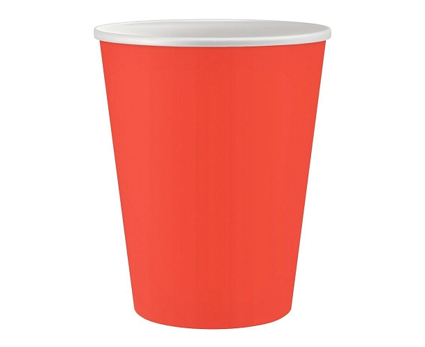 Kelímky červené 250 ml - 6 ks