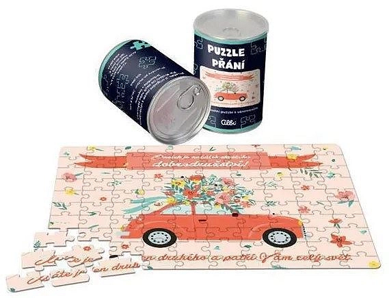 Přání puzzle s věnováním - Svatební