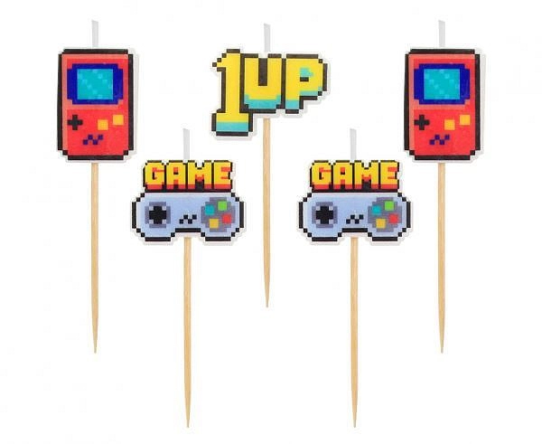 Svíčky Pixel - Minecraft - 5 ks