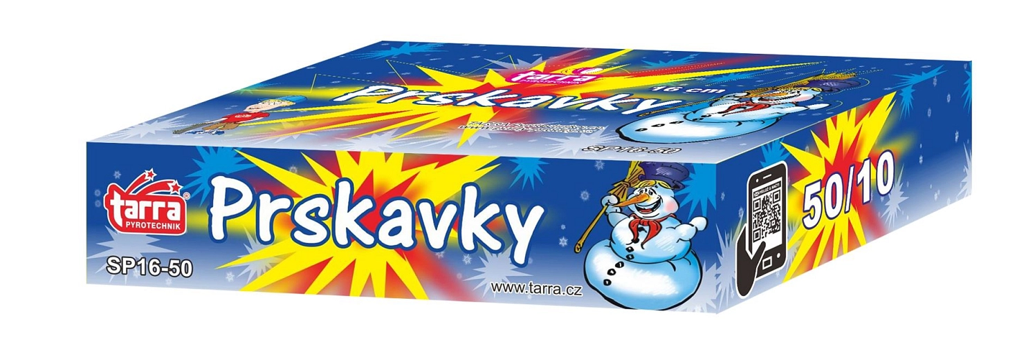 PRSKAVKY 16 CM - SVATBA - PYROTECHNIKA - 500 ks - 50/10