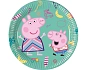 Papírové talíře prasátko Pepina - Peppa Pig - 19,5 cm - 8 ks