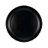 Plastový talíř černý - Silvestr - 21 cm - 1 ks
