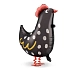 Balón foliový chodící Kohout - Velikonoce - farma - 60 cm