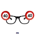 Párty brýle narozeniny dopravní značka - 40 let