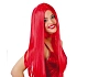 Červená paruka dlouhá - Vánoce