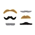 Sada knírů - vousy - mix 6 druhů