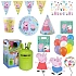 Dětská narozeninová sada prasátko Pepina - Peppa Pig s balónky a heliem - 10 osob