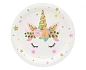 Papírové talíře Jednorožec - Unicorn - 18 cm - 6 ks