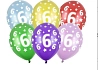 Silné Balónky 30cm metalické mix - narozeniny - Birthday No.6