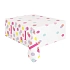 Ubrus 1. narozeniny růžový s puntíky - HOLKA - 137 x 213 cm - Happy birthday